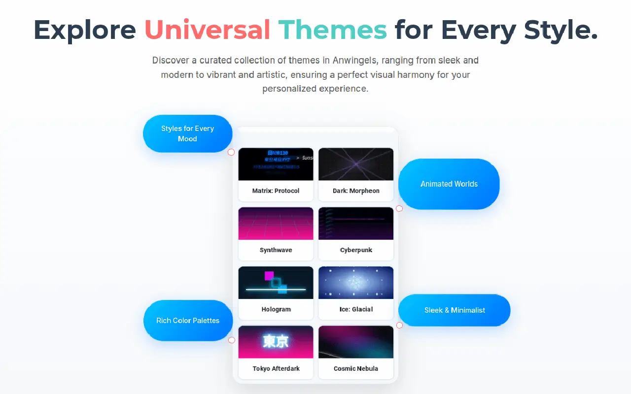 Universal animated themes for Google Gemini 3
