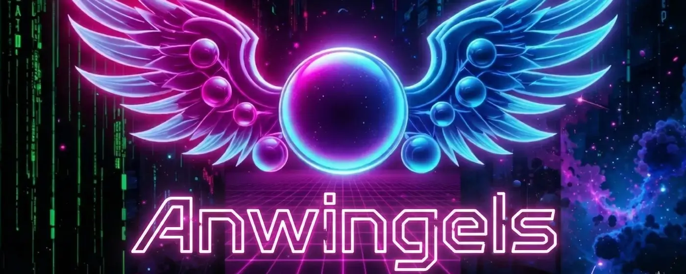 Anwingels Cyberpunk Neon Wings Banner